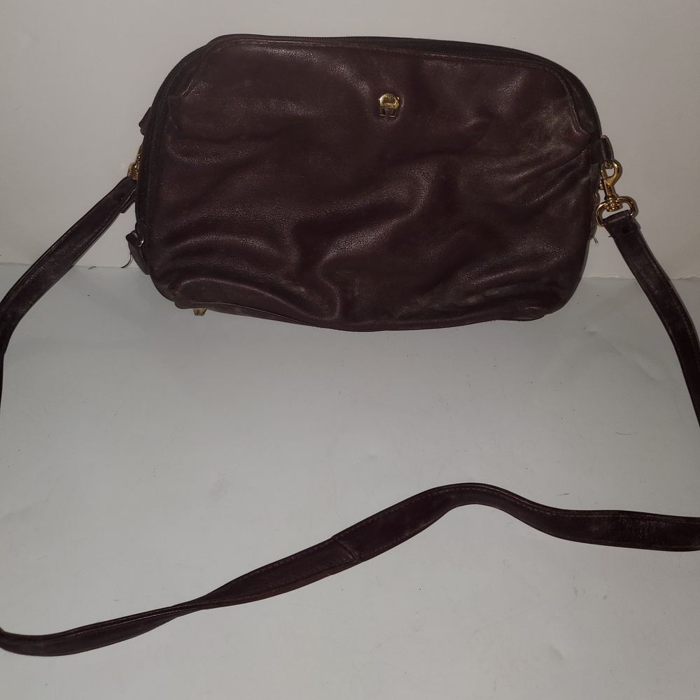 Etienne Aigner Dark Brown Crossbody Bag